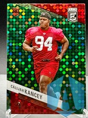 2023 Panini Donruss Elite Calijah Kancey #113 ROOKIE Green Disco Tampa Bay Buccaneers